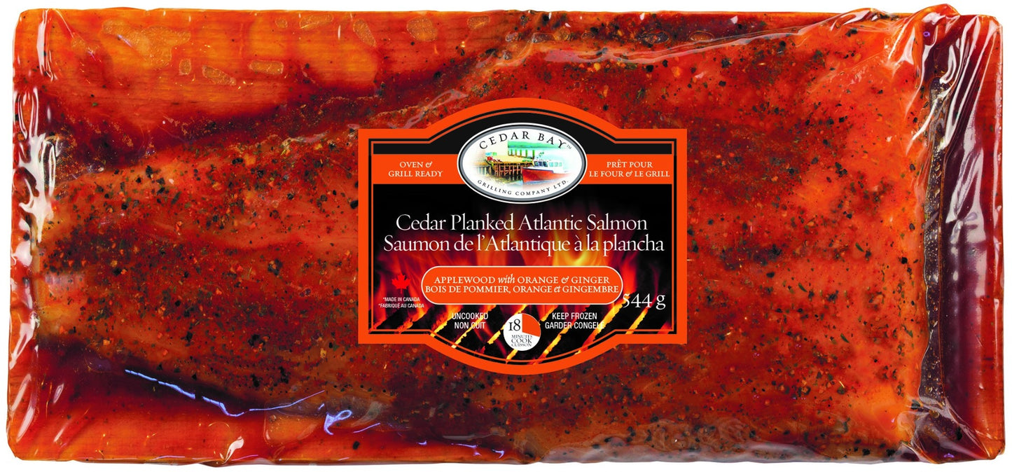 Applewood with Orange & Ginger Cedar Planked Atlantic Salmon 544g