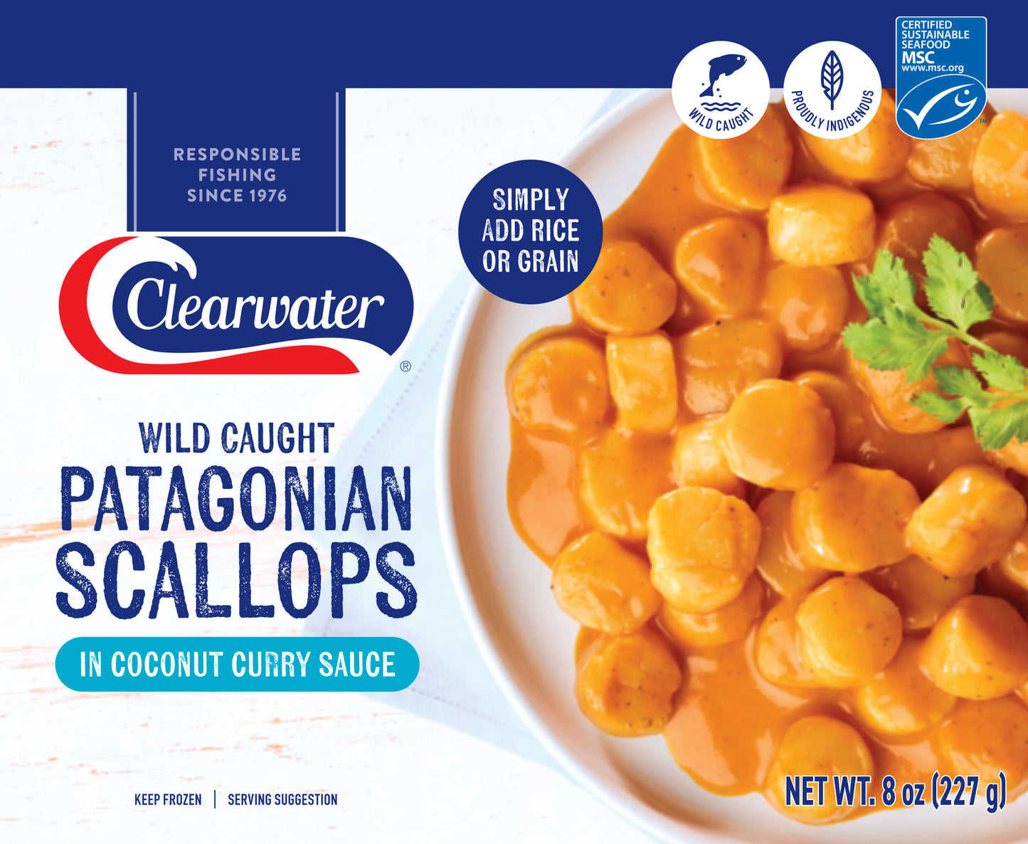 Patagonian Scallops in Coconut Curry Sauce