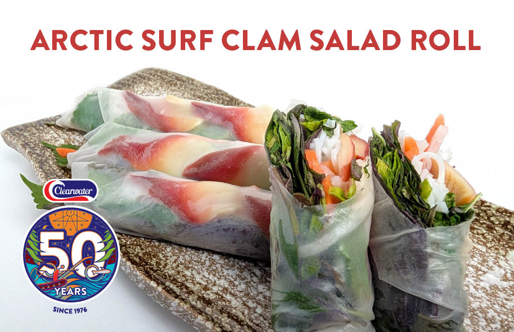 Arctic Surf Clam Salad Roll