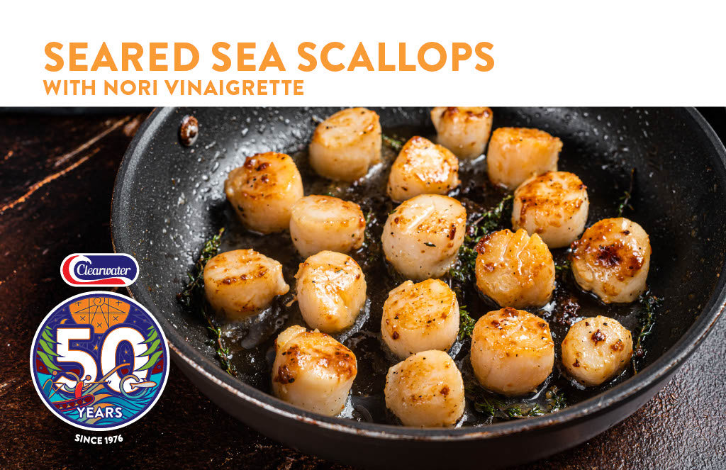 Seared Sea Scallops with Nori Vinaigrette
