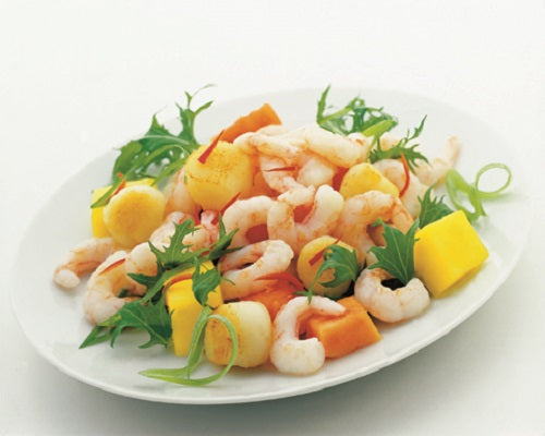 Shrimp and Melon Salad with Honey Mustard Dressing