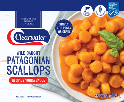 Patagonian Scallops in Spicy Vodka Sauce