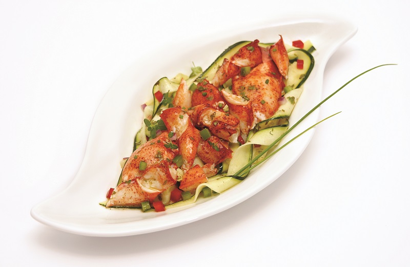 Warm Lobster and Mediterranean Vegetable Salad